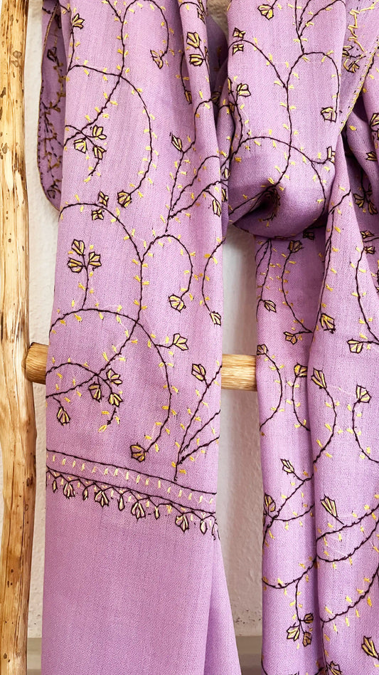 Pashmina Jaalidar Stole with Embroidery
