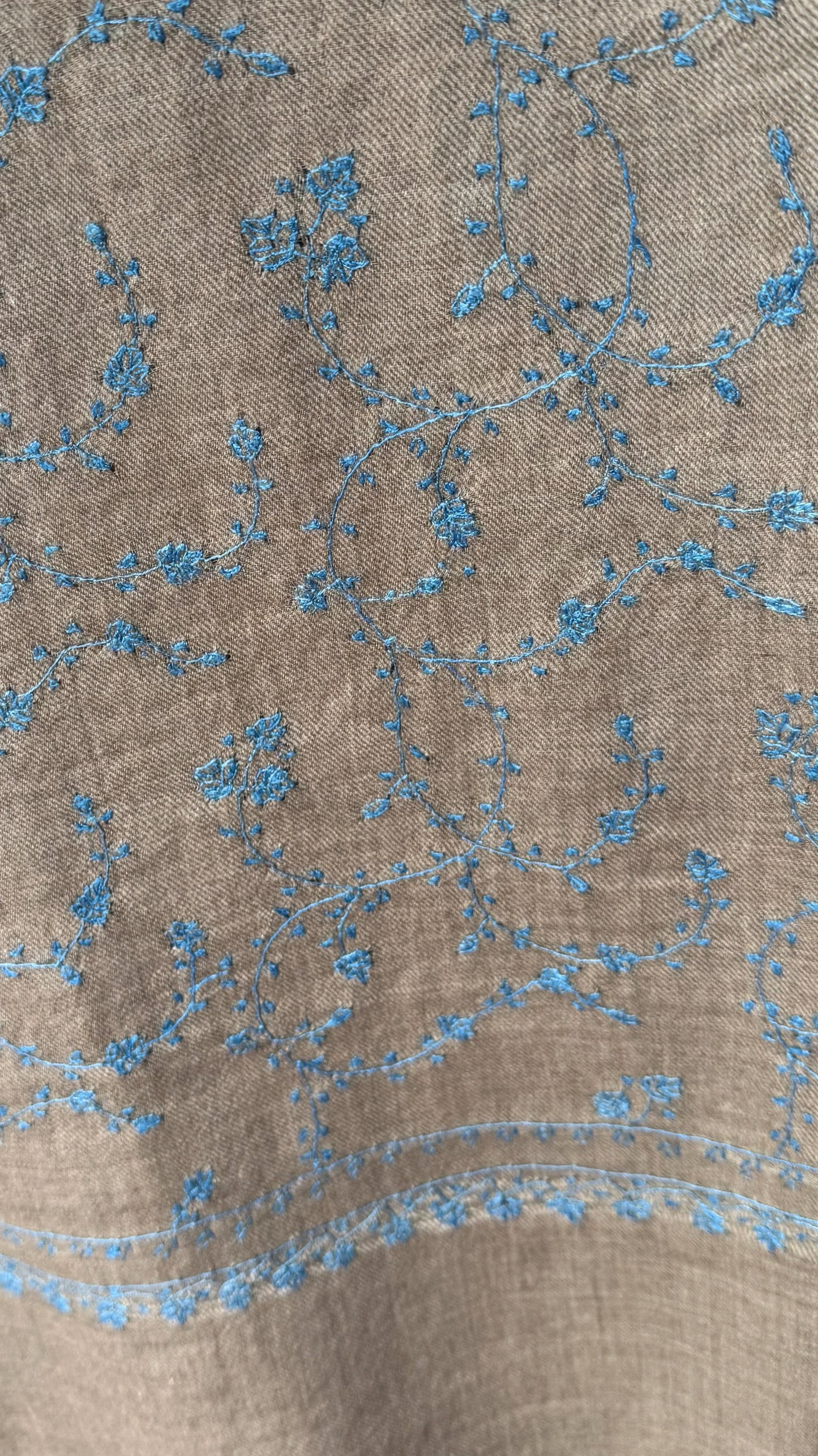 Pashmina Jaalidar Stole with Embroidery