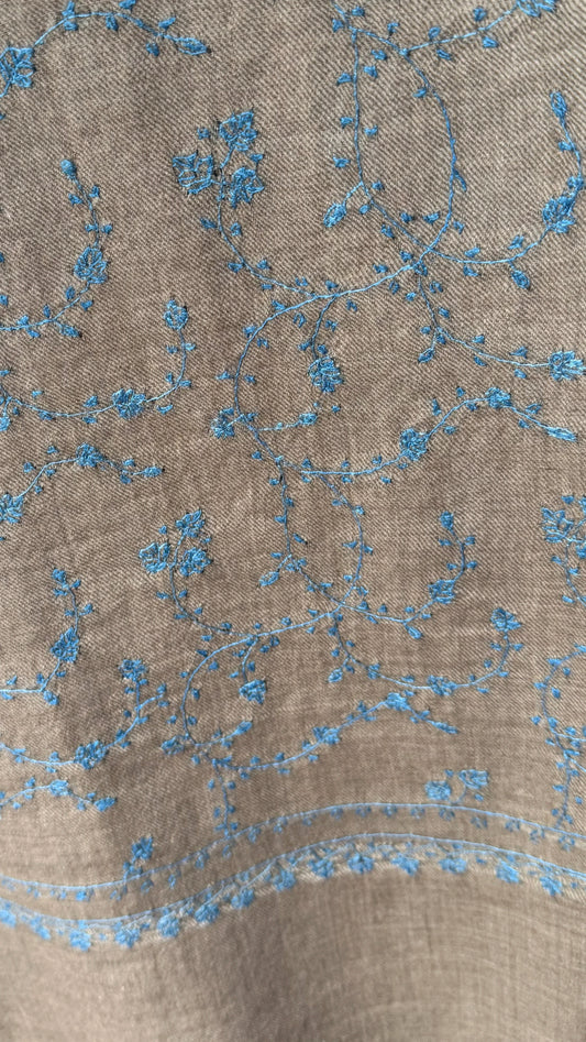 Pashmina Jaalidar Stole with Embroidery