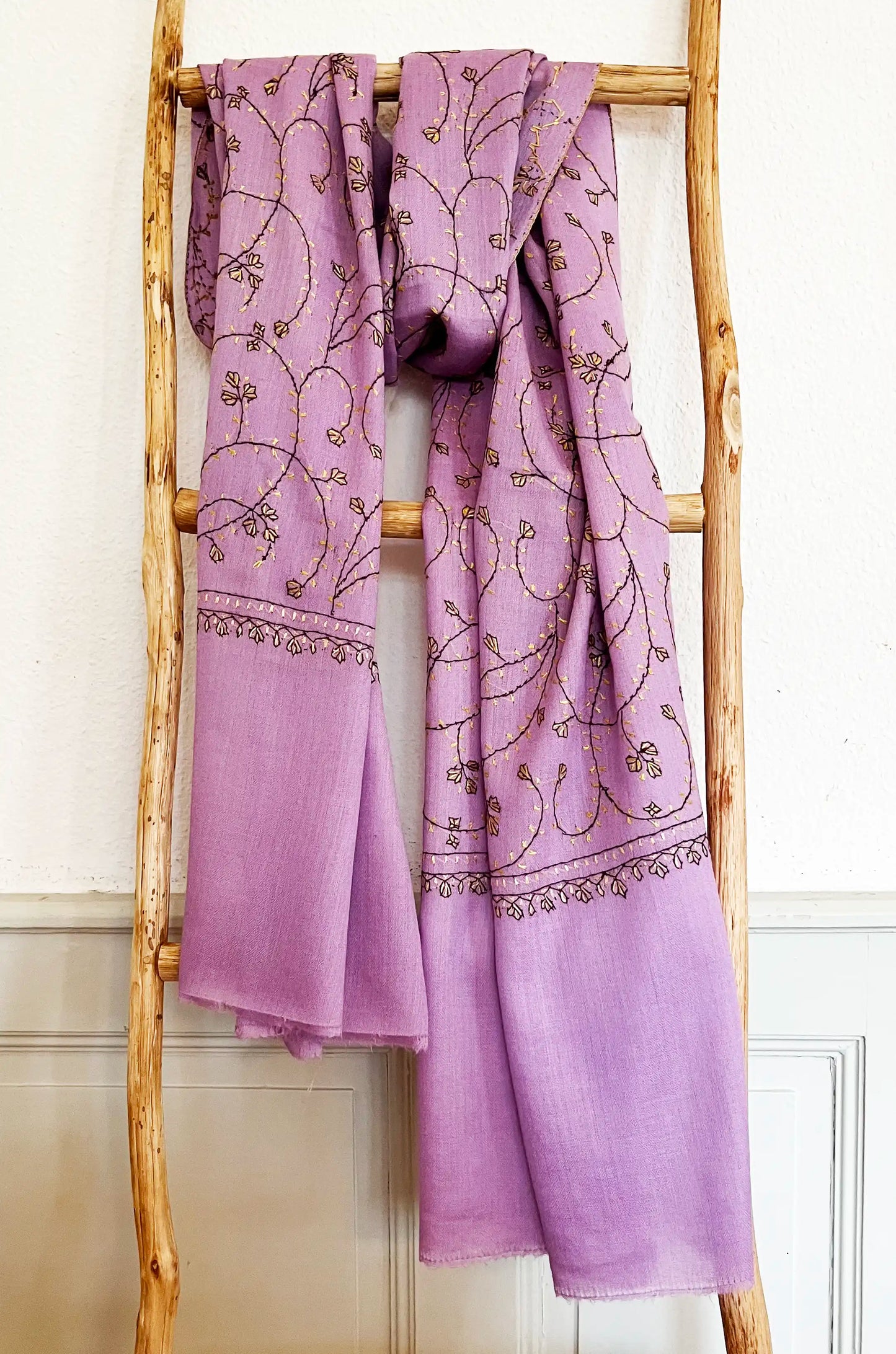 Pashmina Jaalidar Stole with Embroidery