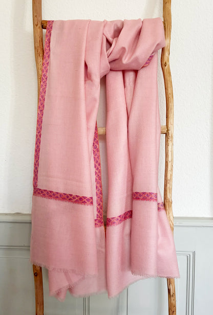 Pashmina Stole with Border Embroidery